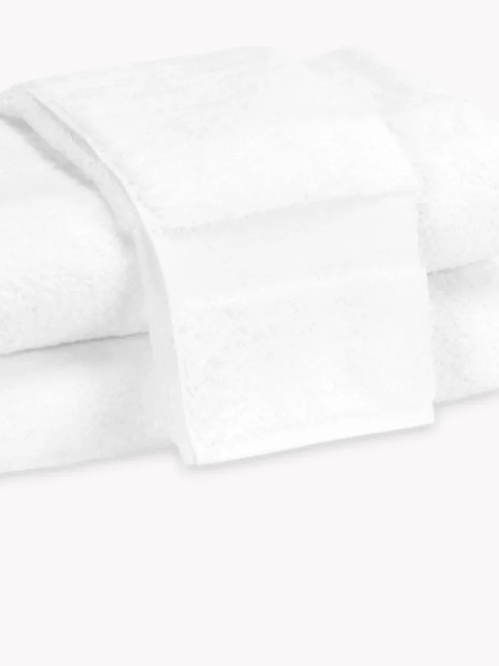 NEW 4x MATOUK LOTUS WASHCLOTHS set of 4, white